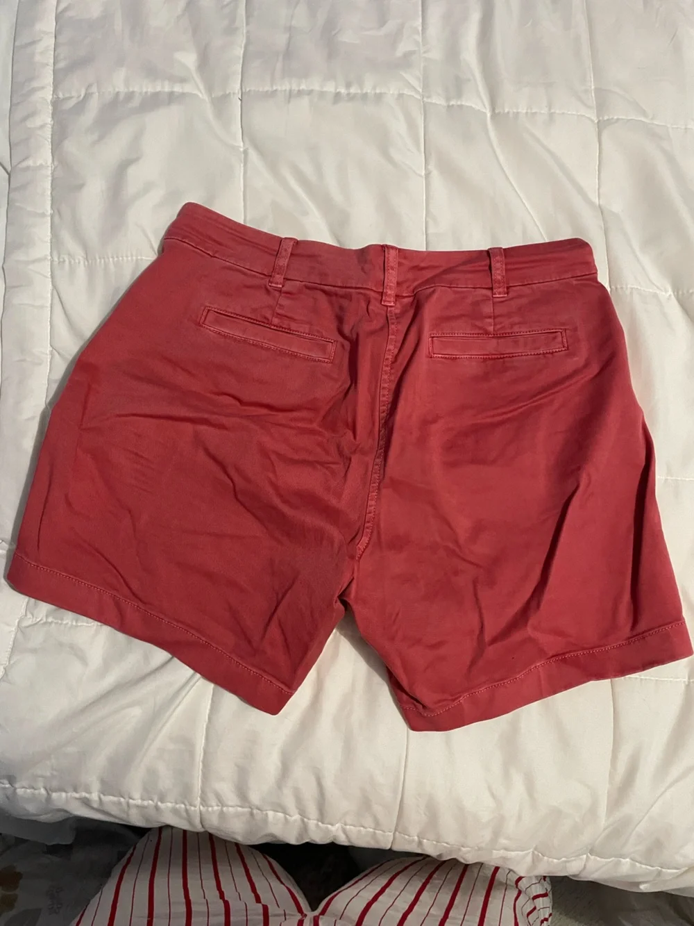 J. Crew Women's Coral Flat-Front Chino Shorts